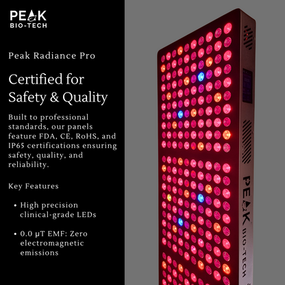 Mitopia Radiance Pro 1500W Advanced Red Light Therapy Panel with IR, NIR