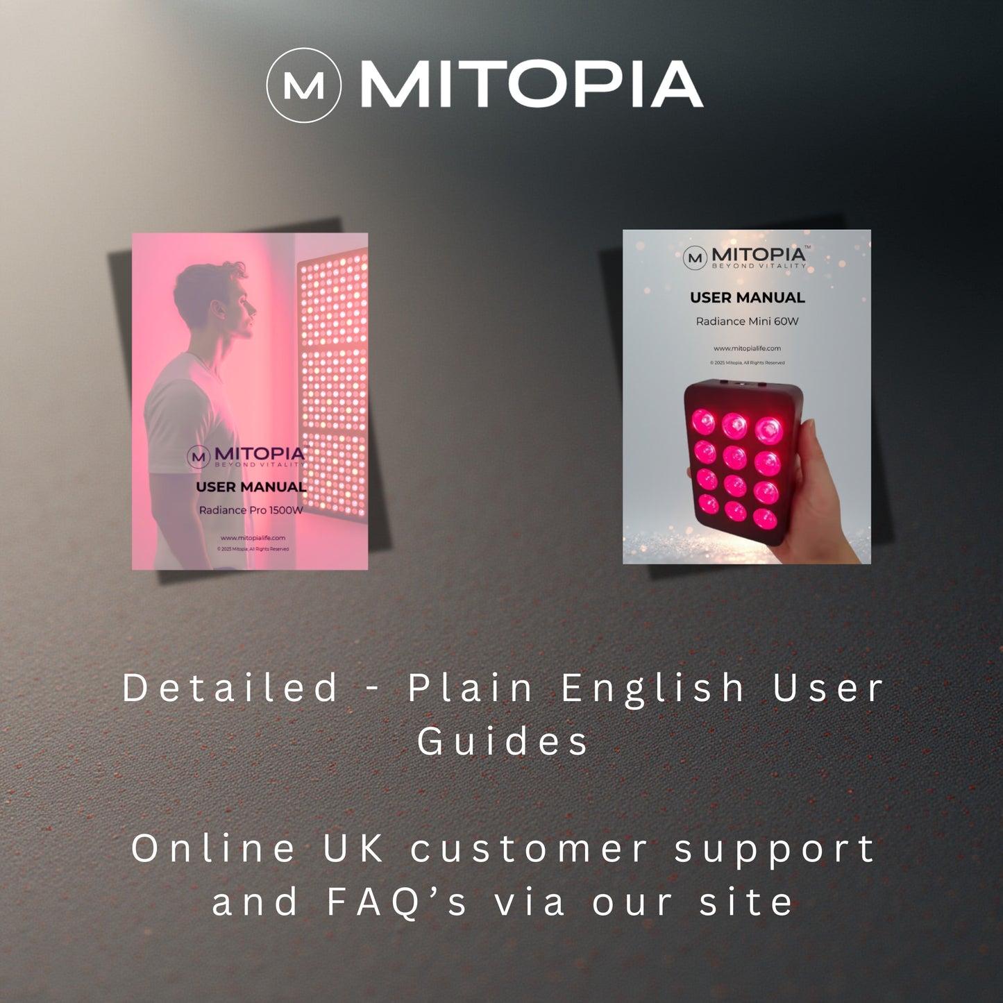 Mitopia Radiance Pro 1500W Advanced Red Light Therapy Panel with IR, NIR