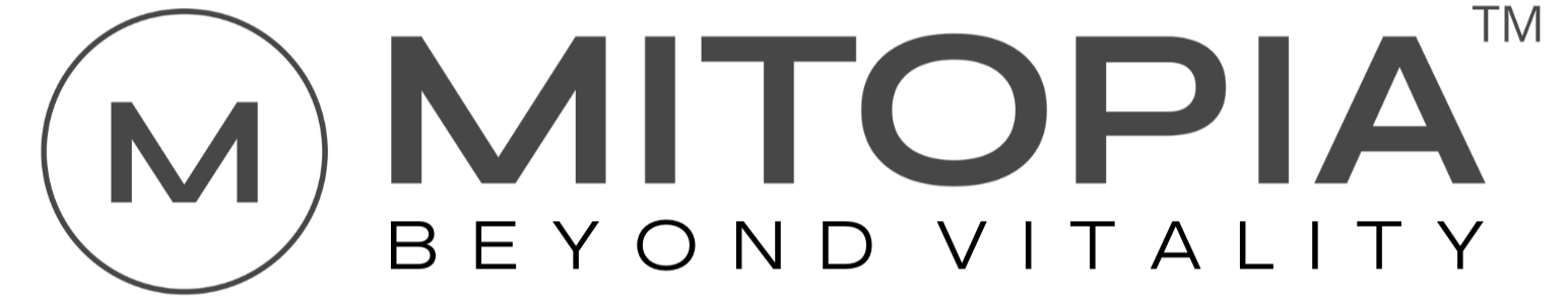 Mitopia Mitochondria Utopia beyond vitality logo