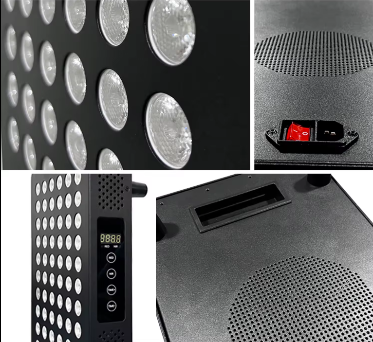 Mitopia Radiance 1500W Red Light Therapy – Full Body IR & NIR Panel - Black