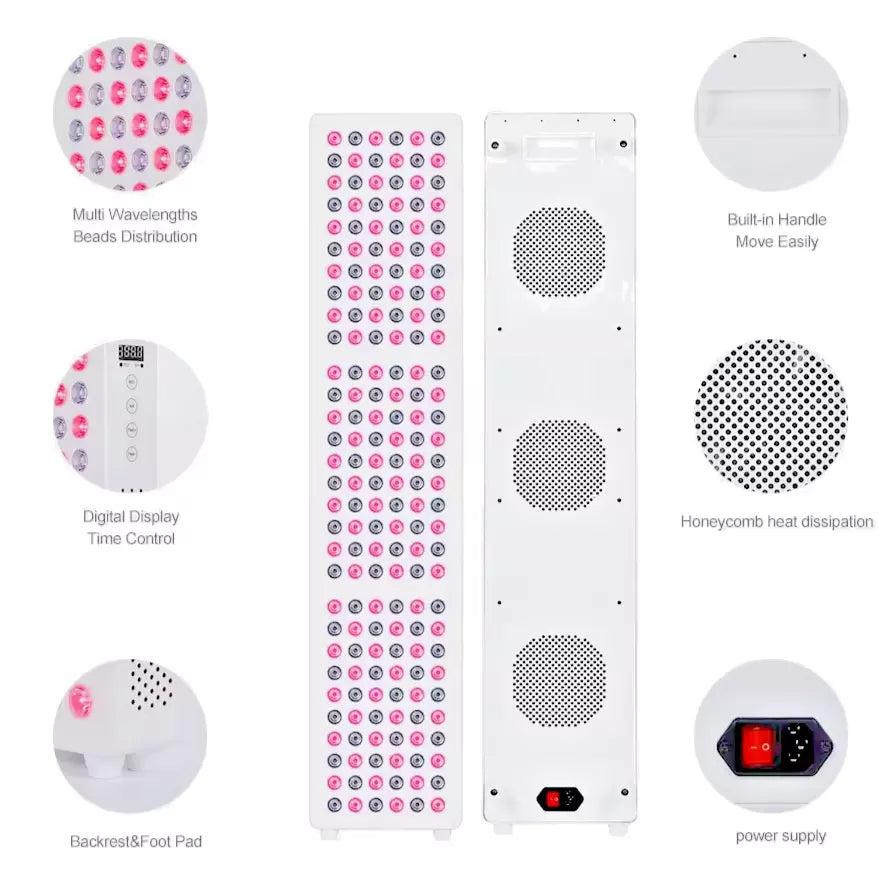 Mitopia Radiance 900W Red Light Therapy Panel, IR & NIR 5 Wavelength